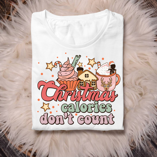 Christmas calories DTF print